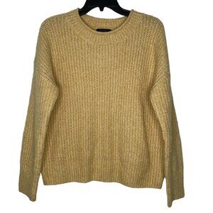 RACHEL Rachel Roy Womens Sweater Size Small Yellow Oversized Knit Pullover